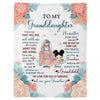 From Grandma To My Granddaughter Grandson Gift For Grandchildren Personalized Fleece Blanket