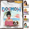 Dog Mom Summer Patterned Personalized Shirt
