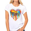 Grandma Melting Colorful Heart Personalized Shirt (Light Color)