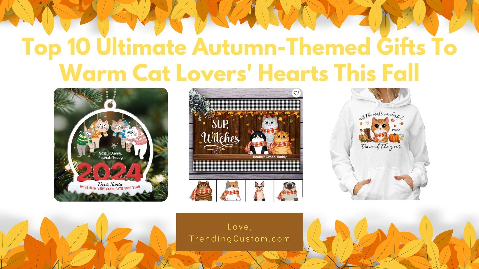 Top 10 Ultimate Autumn-Themed Gifts To Warm Cat Lovers' Hearts This Fall