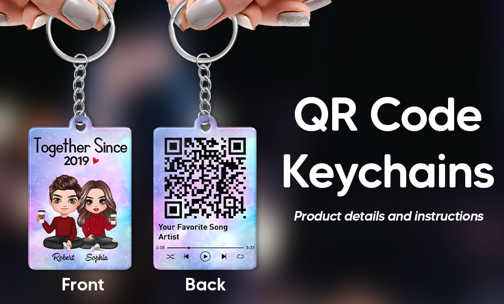 QR Code Keychains: Product details and instructions