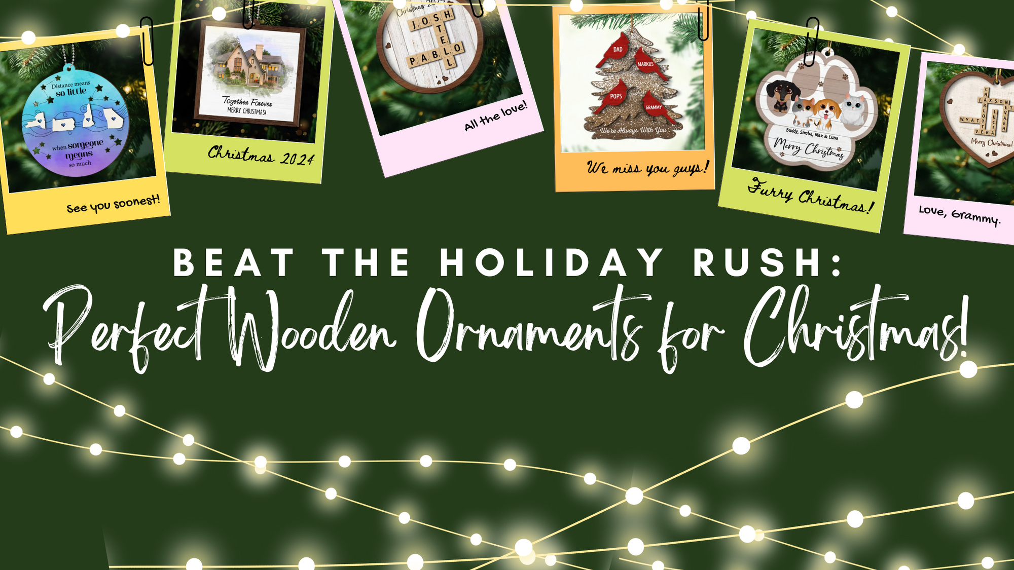 Beat the Holiday Rush: Perfect Wooden Ornaments for Christmas!