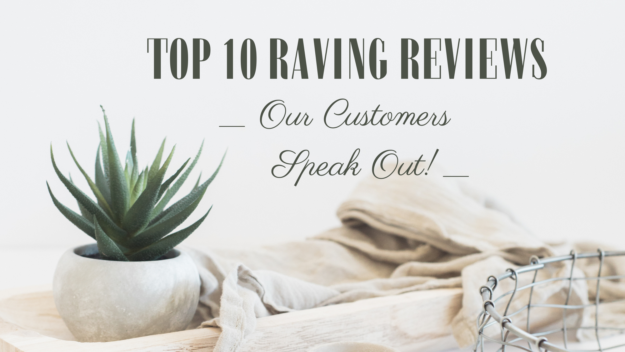 Top 10 Raving Reviews: Our Customers Speak Out! - January 15th