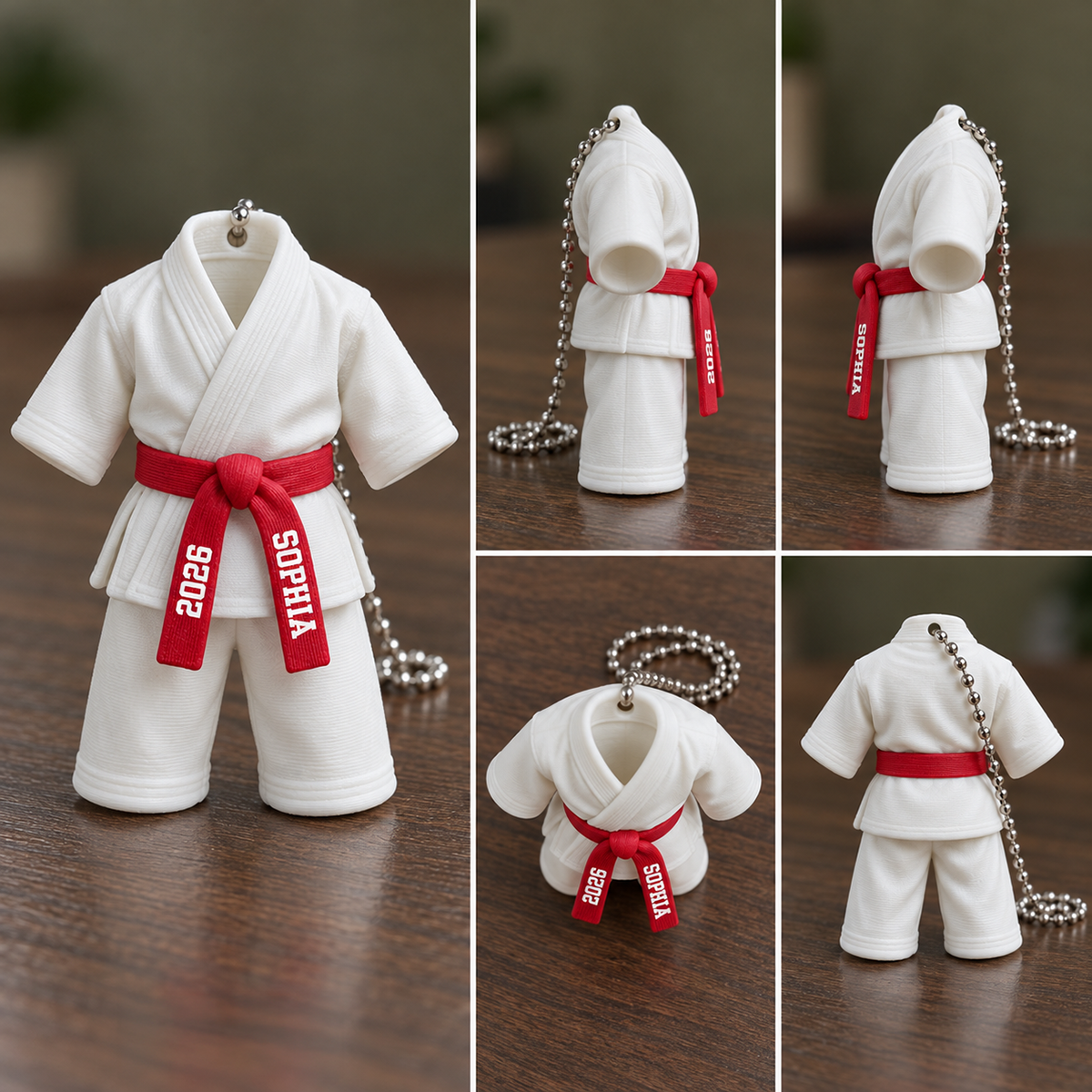 Karate Uniform - Personalized 3D Ornament - Christmas Gift For Daughter, Son, Granddaughter, Grandson
