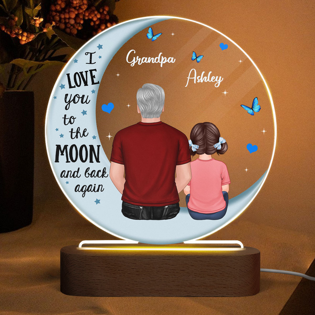 Upsell Giftbox Plaque LED Night Light