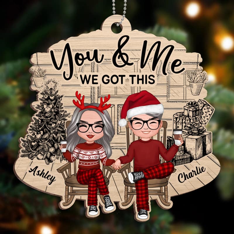 Old Couple We Got This Personalized Christmas Wooden Ornament