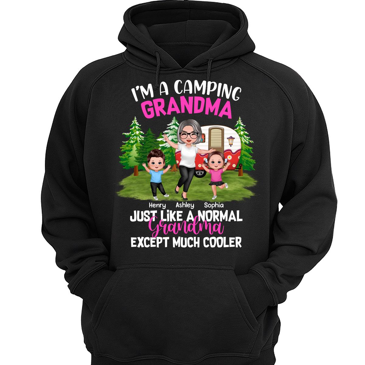 Camping Happy Grandma Grandkids Personalized Shirt