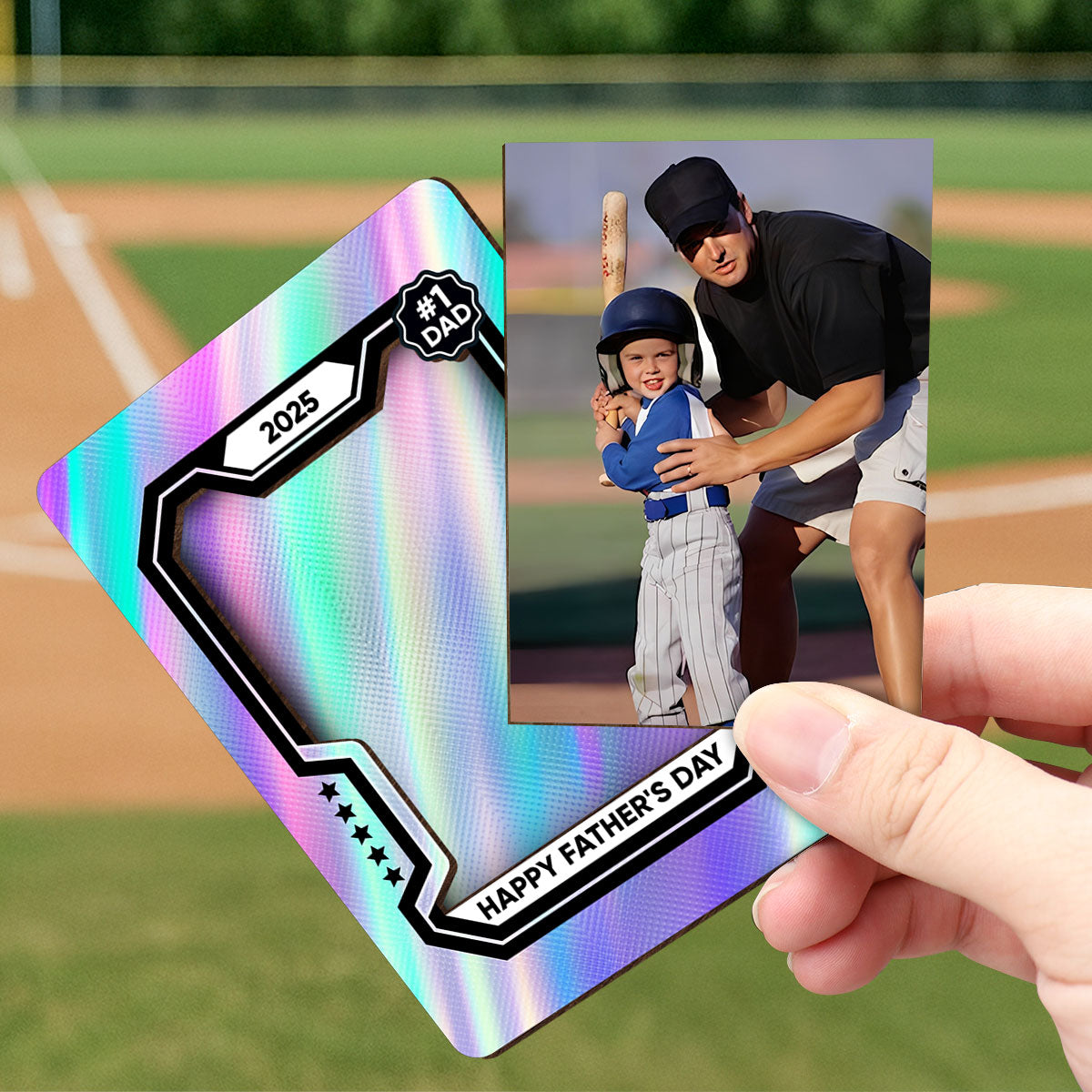 Premium Baseball Card Personalized Acrylic Car Visor Clip, Father's Day Gift for Dads, Gift for Husband