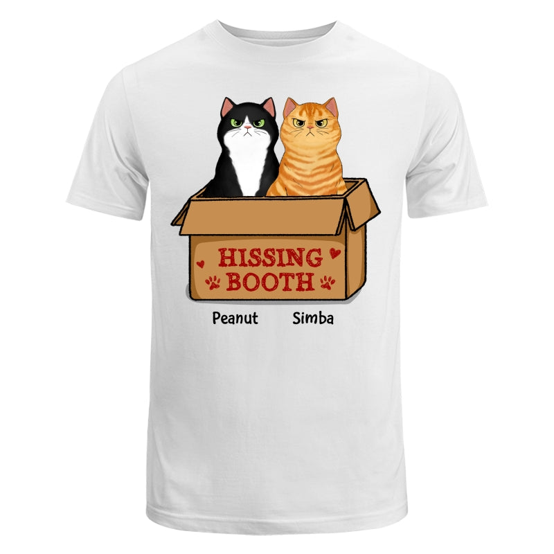 Hissing Booth Grumpy Fluffy Cat Funny Gift For Cat Lover Personalized Shirt
