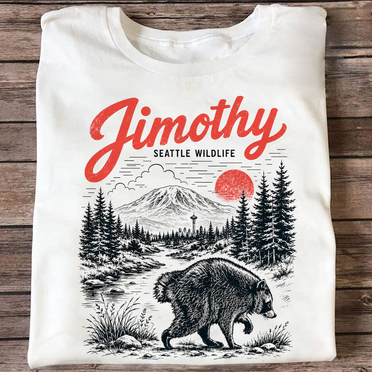 Loveable Viral Seattle Jimothy Raccoon Shirt - Trending 2026 Shirt