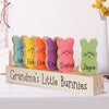 Easter Decor For Grandma Grandpa Personalized Wooden Bunny Block Set [1-15 Bunnies with Base]