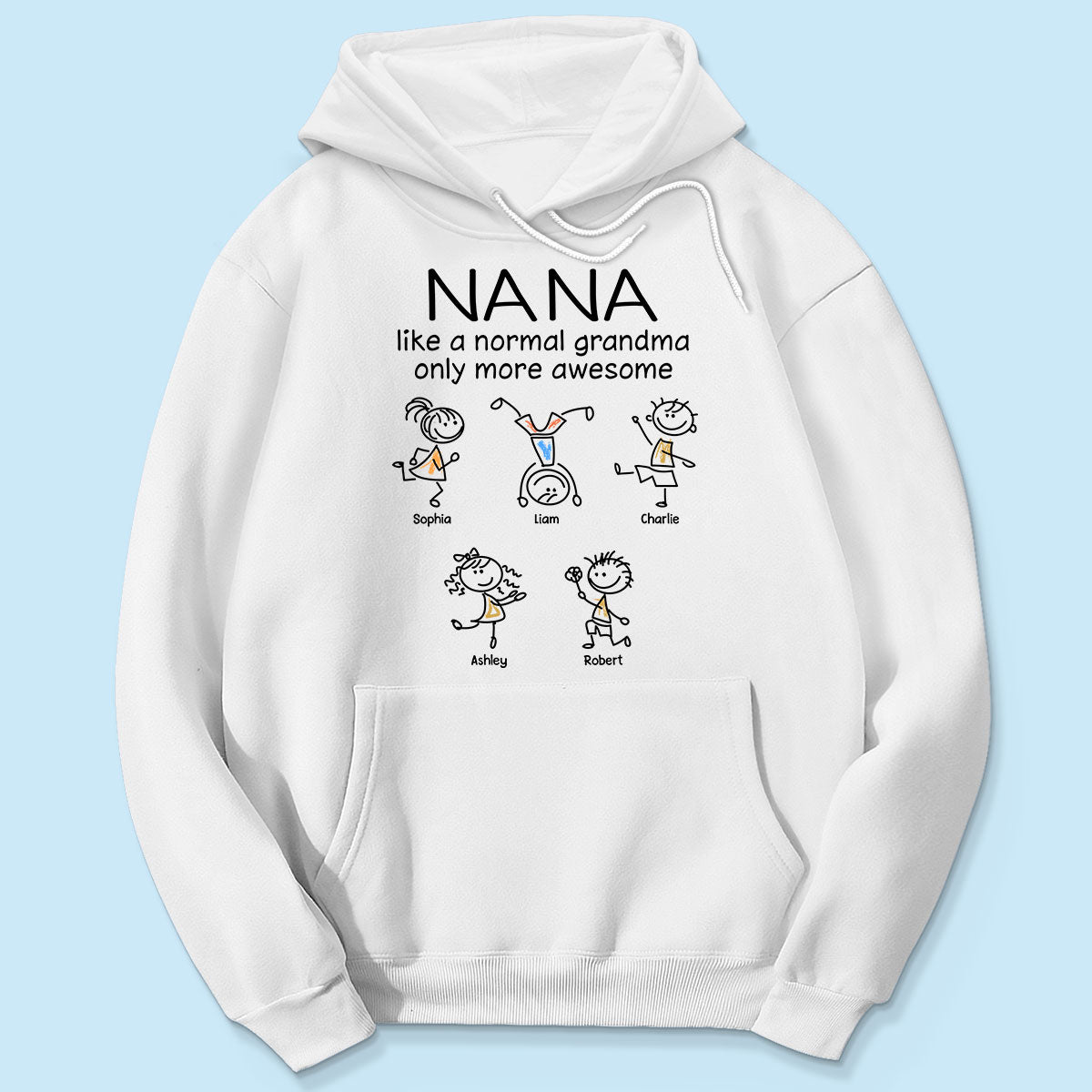 Like A Normal Grandma Only More Awesome Drawing Personalized Shirt