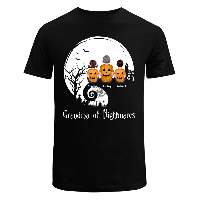 Halloween Back View Family Sitting On Cliff Personalized Shirt