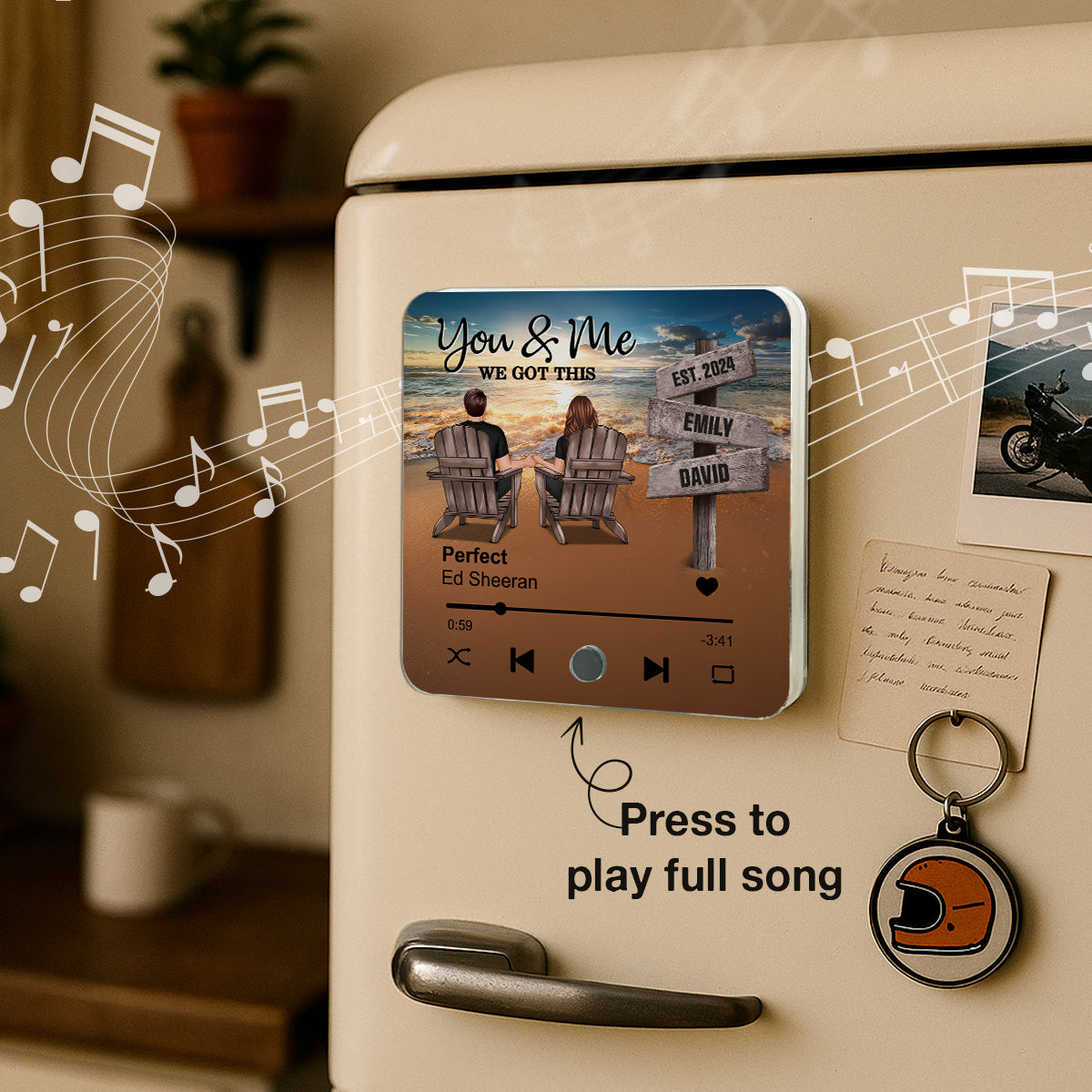 Upsell Gift Box for Music Fridge Magnet