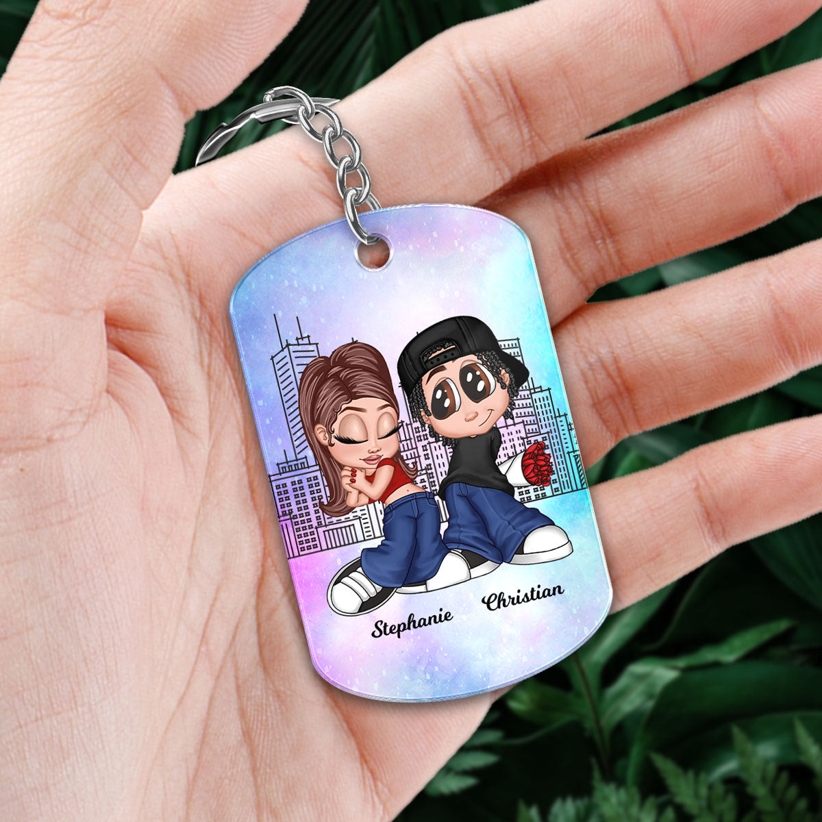 Drive Safe Handsome I Need You Here With Me, Y2K Couple Personalized Acrylic Keychain