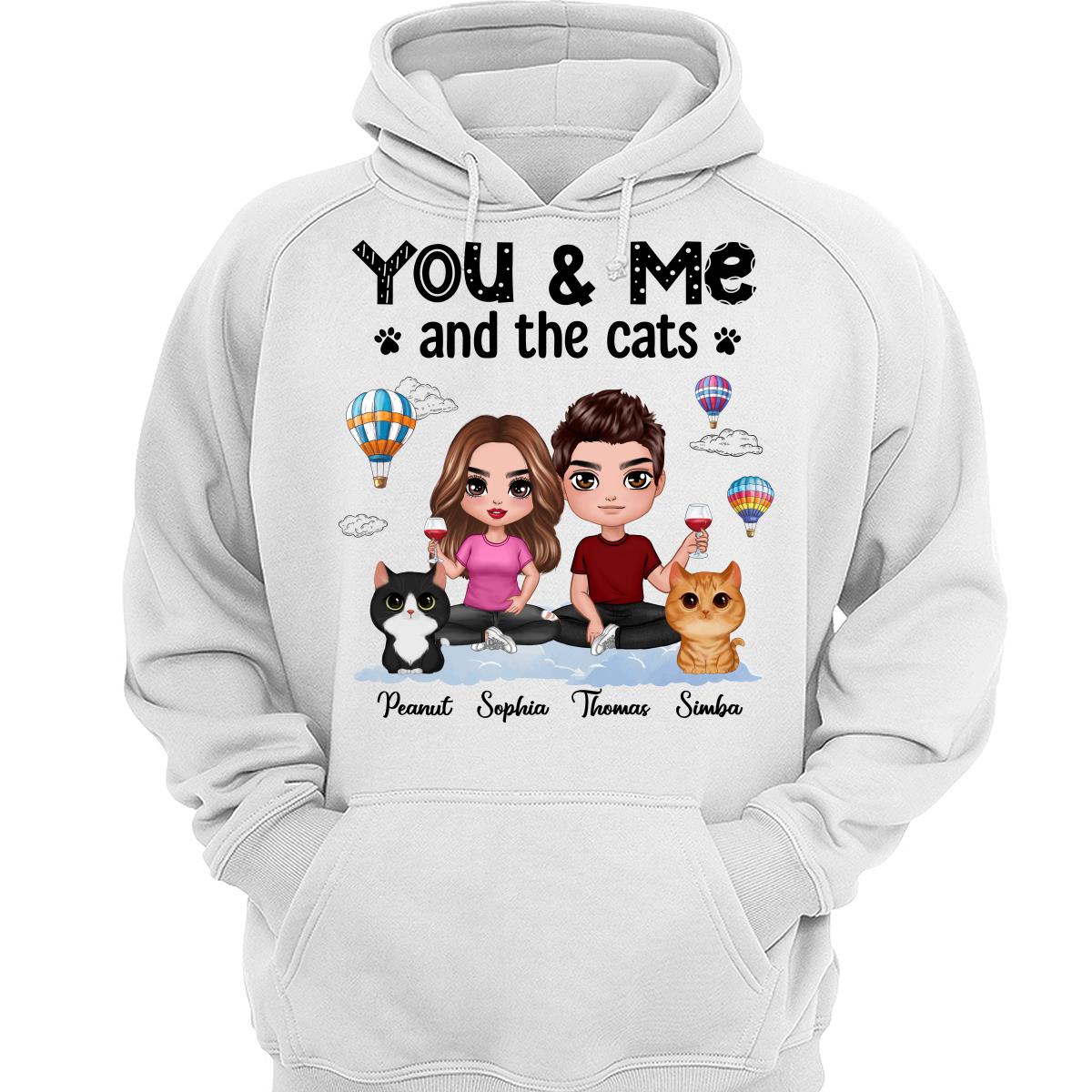 Couple And Cute Fluffy Cats Personalized Shirt