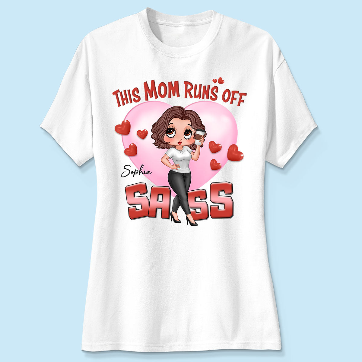 Pretty Sassy Mom Gift For Mom Personalized Shirt