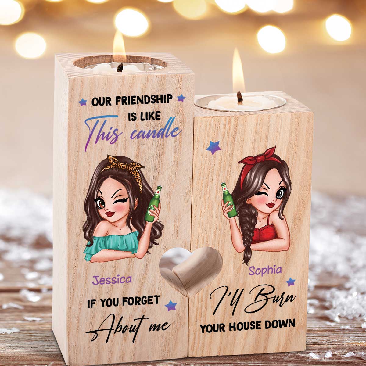 Candle Holder for Best Friends