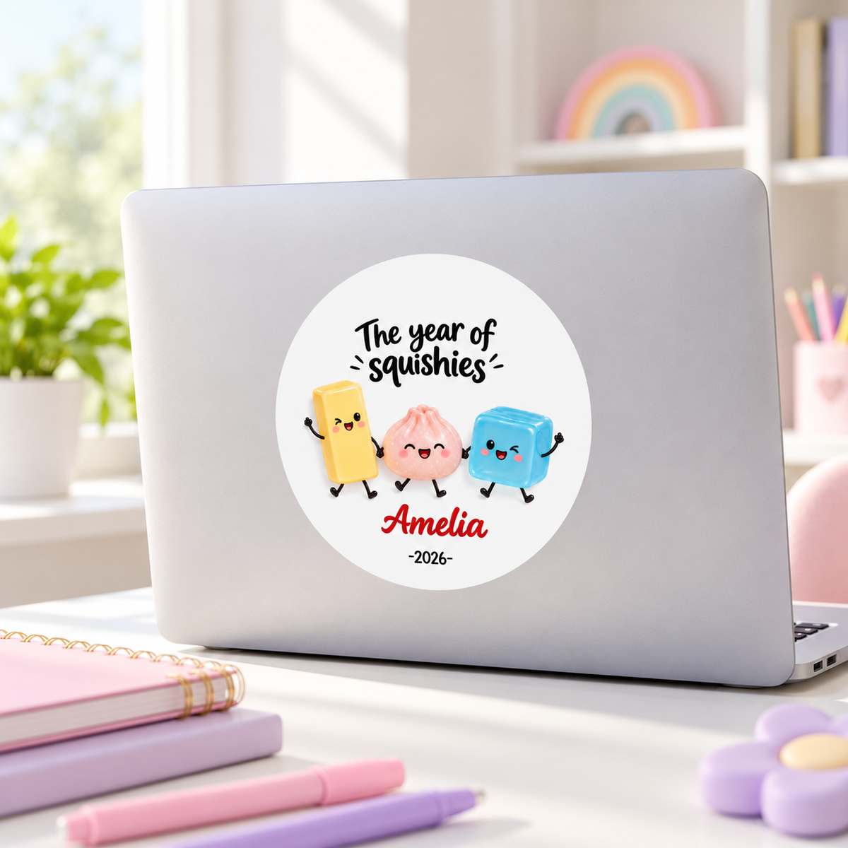 The Year Of Squishies 2D Flat - Personalized Decal