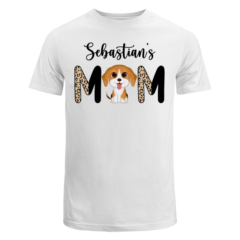 Half Leopard Pattern Dog Mom Watercolor Cute Dog Personalized Shirt