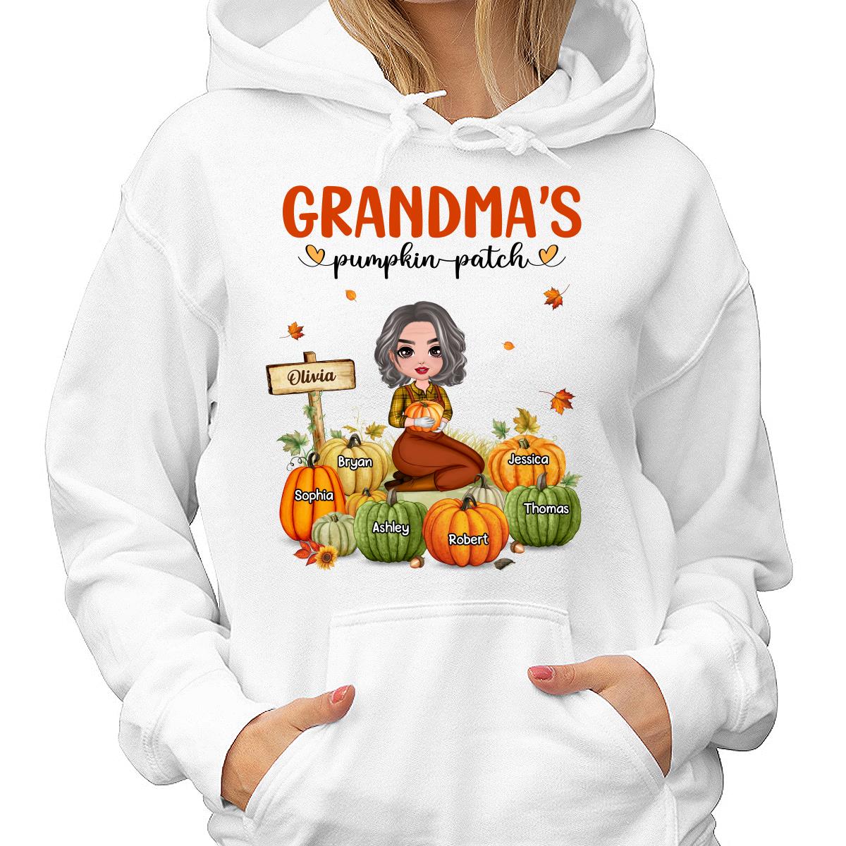 Grandma‘s Pumpkin Patch Doll Woman Personalized Shirt