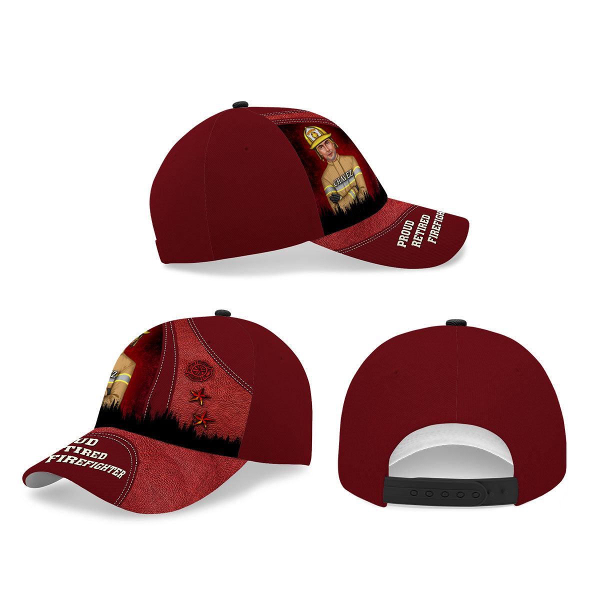 Proud Retired Firefighter Personalized Classic Cap