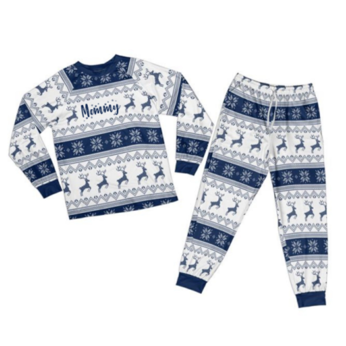 Christmas Ugly Sweater Pattern - Personalized Family Matching Pajamas