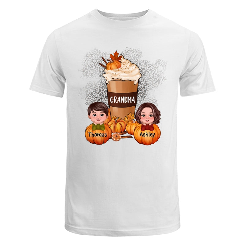 Doll Kids Grandma Mom Pumpkin Spice Latte Personalized Shirt