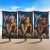Pretty Mermaid Personalized Beach Towel, Custom Mermaid from Photo