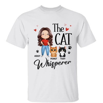 The Cat Whisperer Watercolor Woman And Watercolor Cute Cats Personalized Shirt