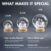 Mother's Day Photo - Personalized Crystal Ball LED Night Light - Sentimental Gift for Mom, Wife
