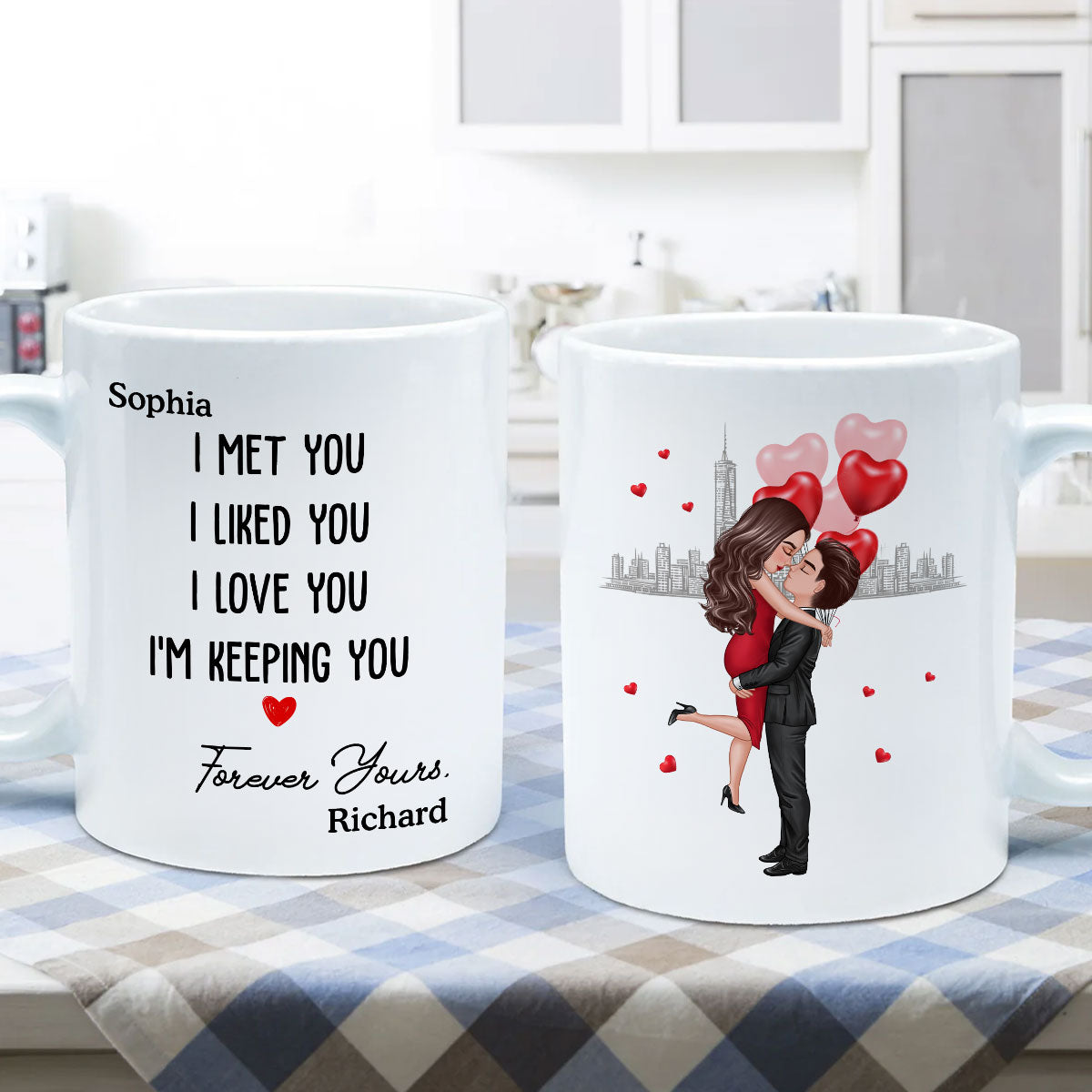 Forever Yours Couple Anniversary Gift  Personalized Mug