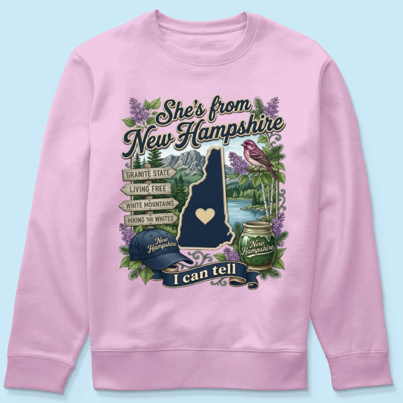 She's from the State I Can Tell - Personalized Shirt - Small Town Proud Shirt