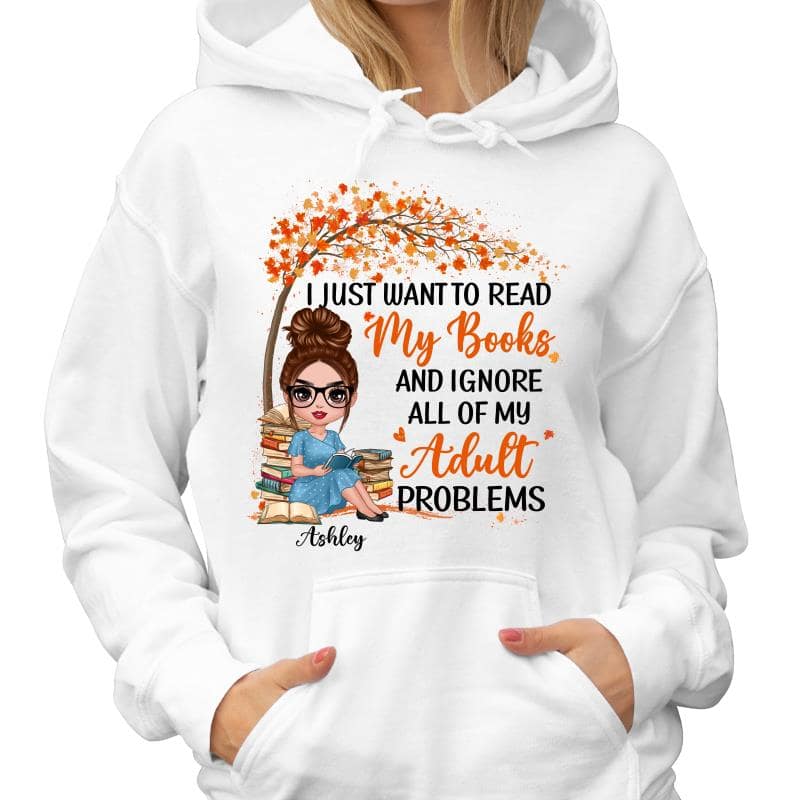 Reading Book Girl Under Tree Personalized Shirt