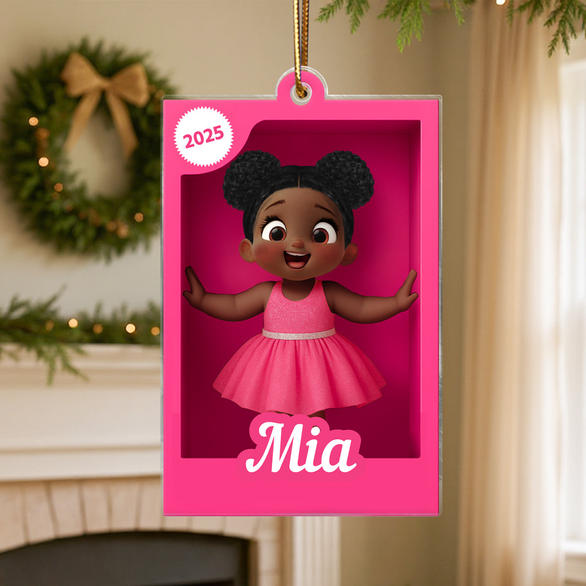 Personalized Kid In Toy Box 3D Acrylic Ornament, Christmas Gift For Kids, Grandkids
