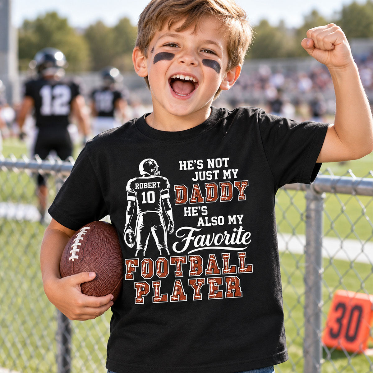 My Favorite Football Player - Personalized Shirt - Custom Game Day Shirt for Football Mom, Grandma, Girlfriend