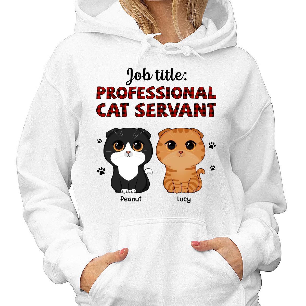 Professional Cat Servant Cute Cat Vector Personalized Shirt