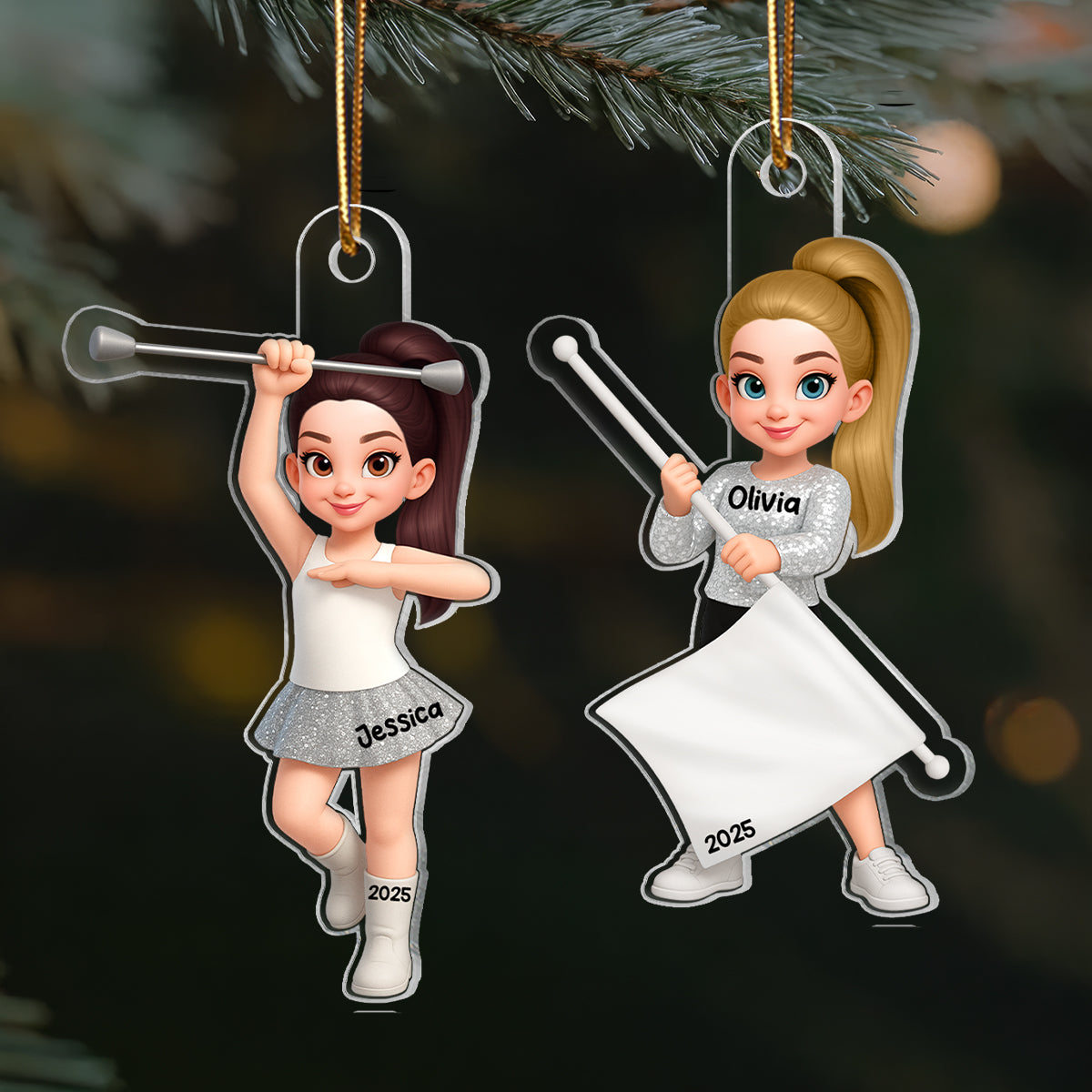 3D Effect Marching Band - Personalized Acrylic Car Hanger - Gift For Granddaughter, Grandson, Daughter, Son, Teen, Kid