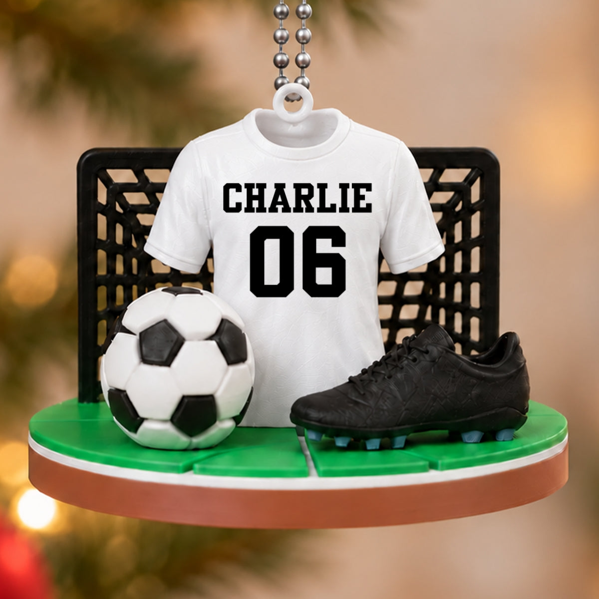 Soccer Player Soccer Team Uniform - Personalized 3D Ornament - Gift For Soccer Lovers, Soccer Team