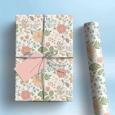 Floral Doodles Gift Wrapping Paper
