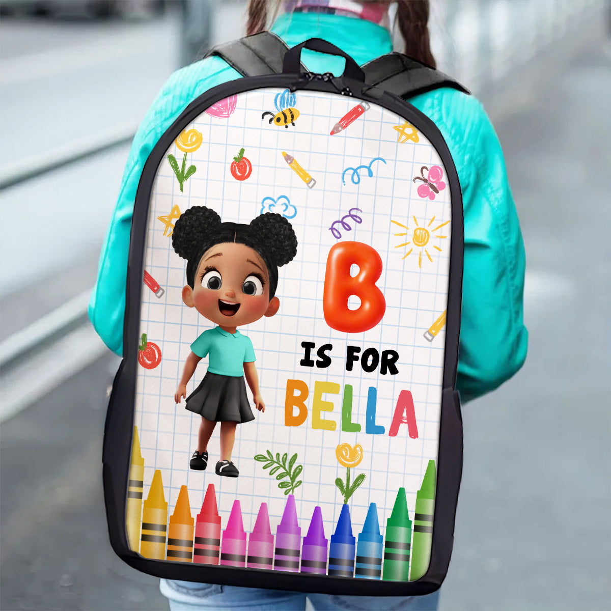 School Kid's Name Personalized Kid Backpack, Back To School gift