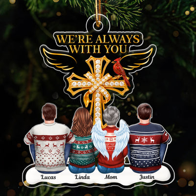 Always With You Family 3D Crystal Effect - Personalized Acrylic Ornament