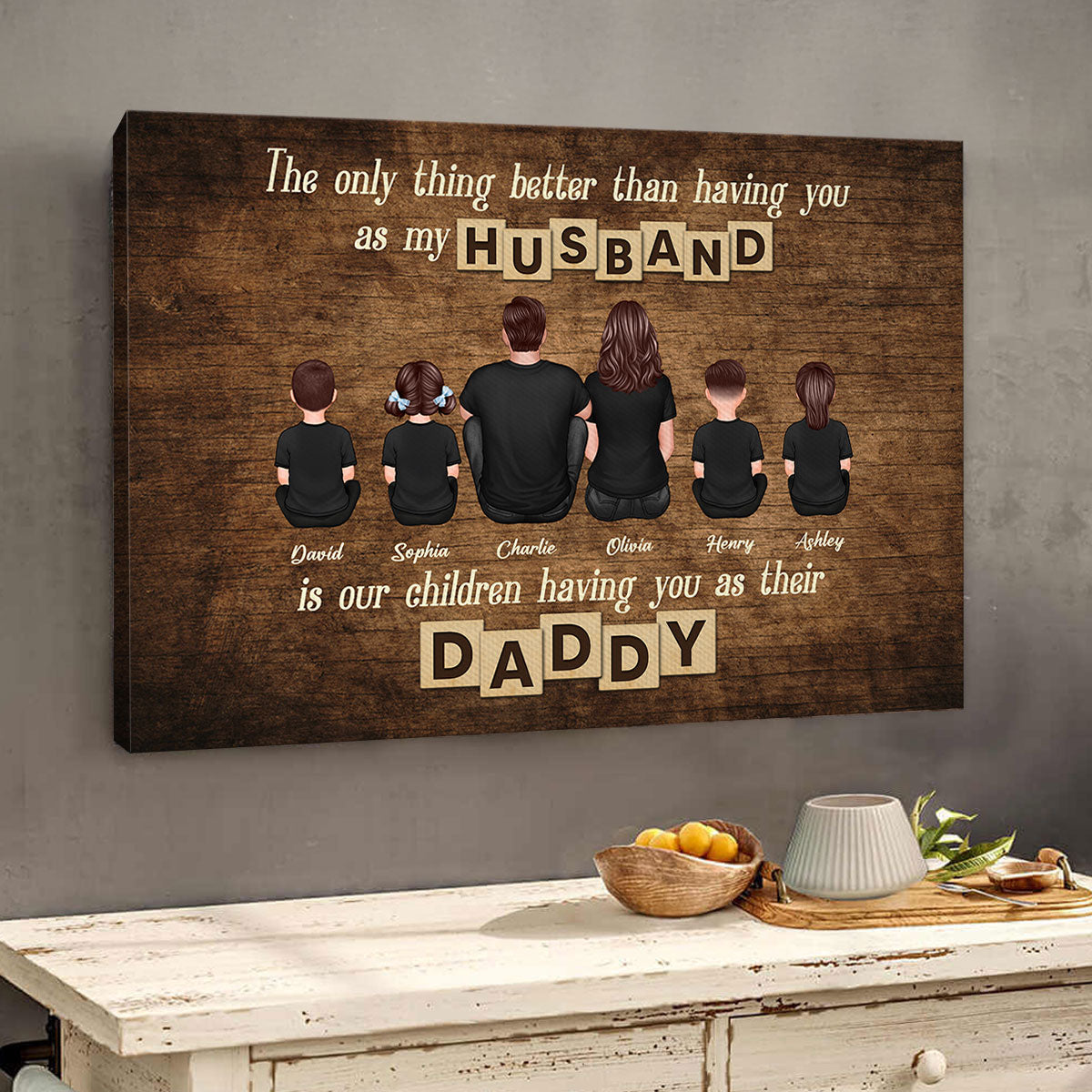The Only Thing Better Than Being My Husband Personalized Wrapped Canvas, Gift For Dad