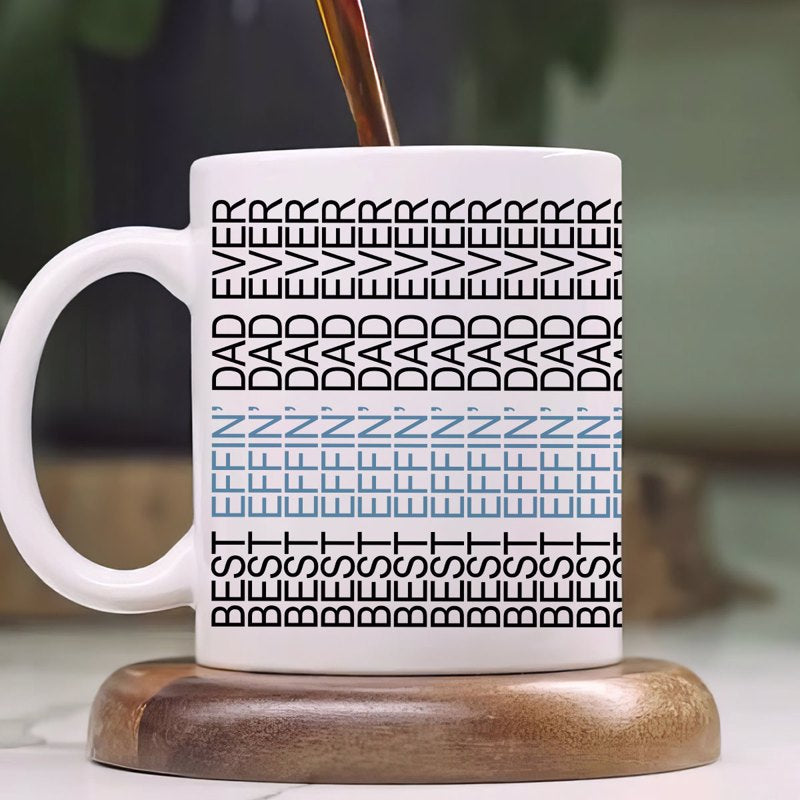 Best Effin' Dad Ever Hidden Message Mug, Funny Father's Day Gift for Dad