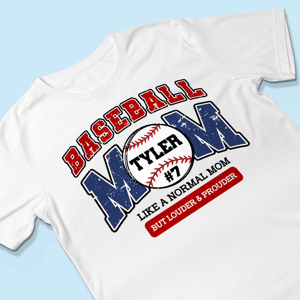 Baseball Mom Loud and Proud Personalized Shirt, Proud Baseball Mom Game Day Shirt, Gift For Baseball Mom