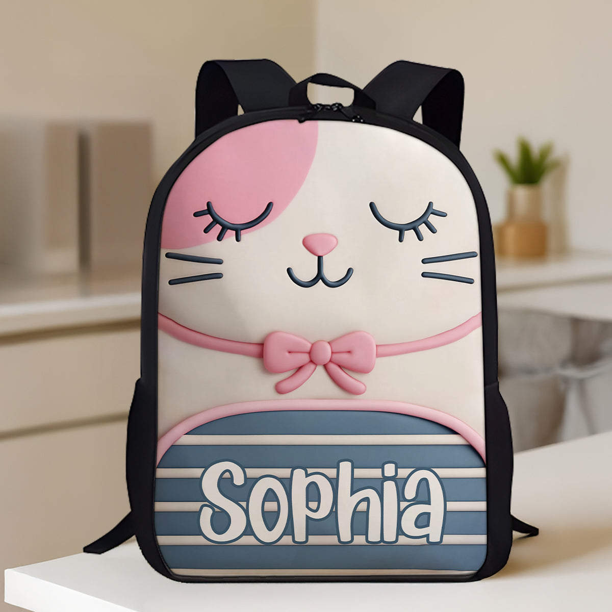 Monogram Animal Theme Personalized Kid Backpack, Back to School Backpack for Boys, Girls, 12 Different Designs