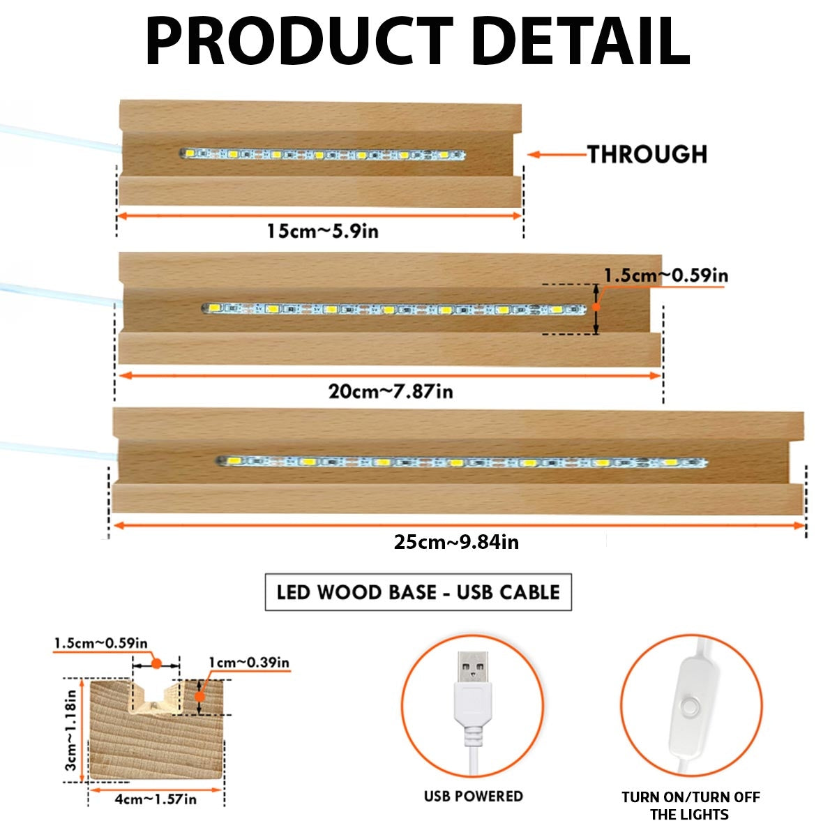 Grandma's Garden 3D Effect Birth Month Flowers Personalized Acrylic Block LED Night Light, Gift For Grandma, Mom