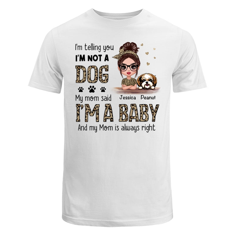Leopard Shirt Dog Babies Dog Mom Personalized Shirt