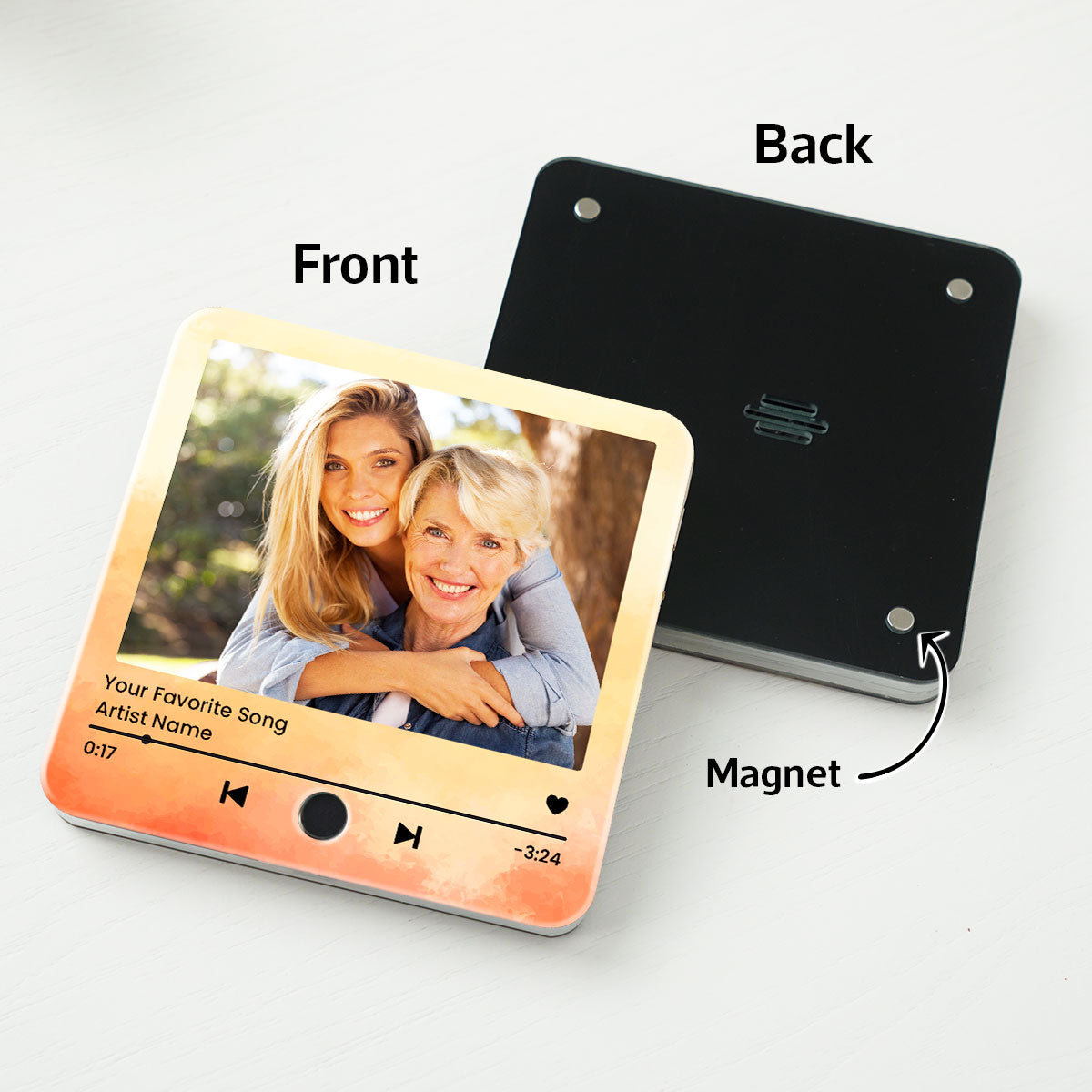 Capturing Mother Daughter Moments Favorite Song Personalized Music Fridge Magnet, Perfect Gift, Music Gift For Mom, Gift From Daughter