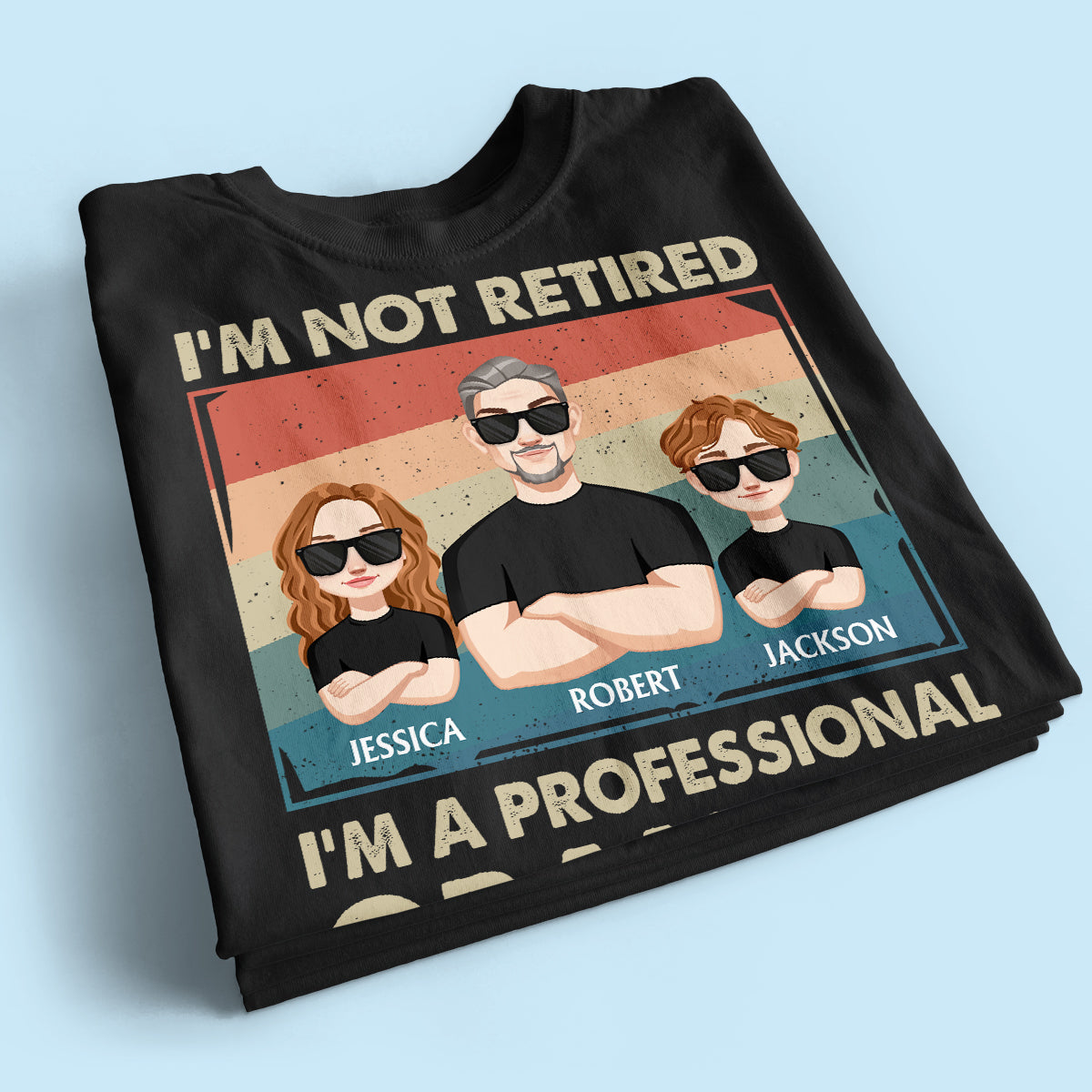 Professional Grandpa Retro Personalized Shirt, Gift For Grandpa